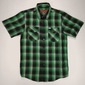 Dixxon Flannel Company O'Malley Short Sleeve Button Up Shirt Bamboo Mens Size S
